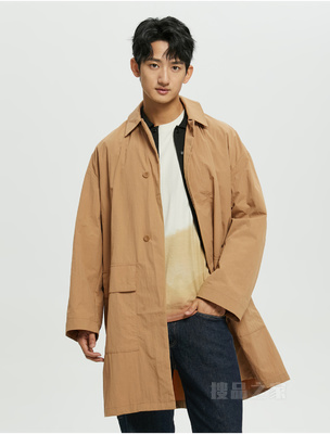 【简约系列】Calvin Klein 22秋冬男士简约口袋中长款翻领夹克40JM503