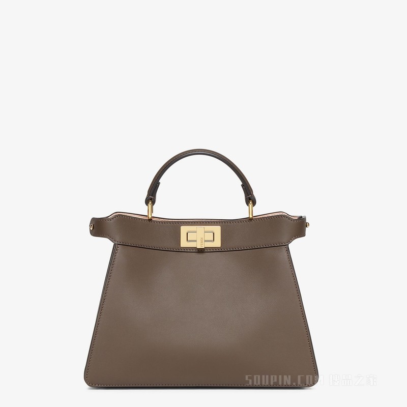 Peekaboo ISeeU小号手袋 深棕色皮革手袋