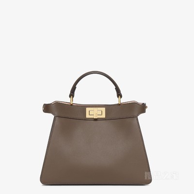 Peekaboo ISeeU小号手袋 深棕色皮革手袋