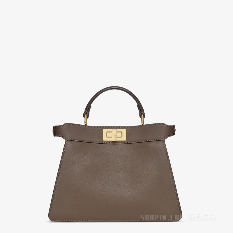 Peekaboo ISeeU小号手袋 深棕色皮革手袋