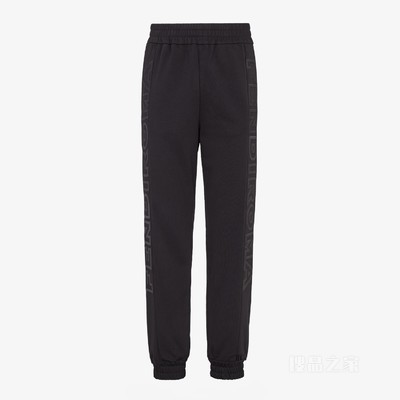 长裤 Fendi Roma胶囊系列黑色针织长裤