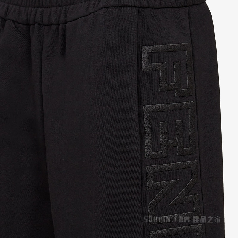 长裤 Fendi Roma胶囊系列黑色针织长裤