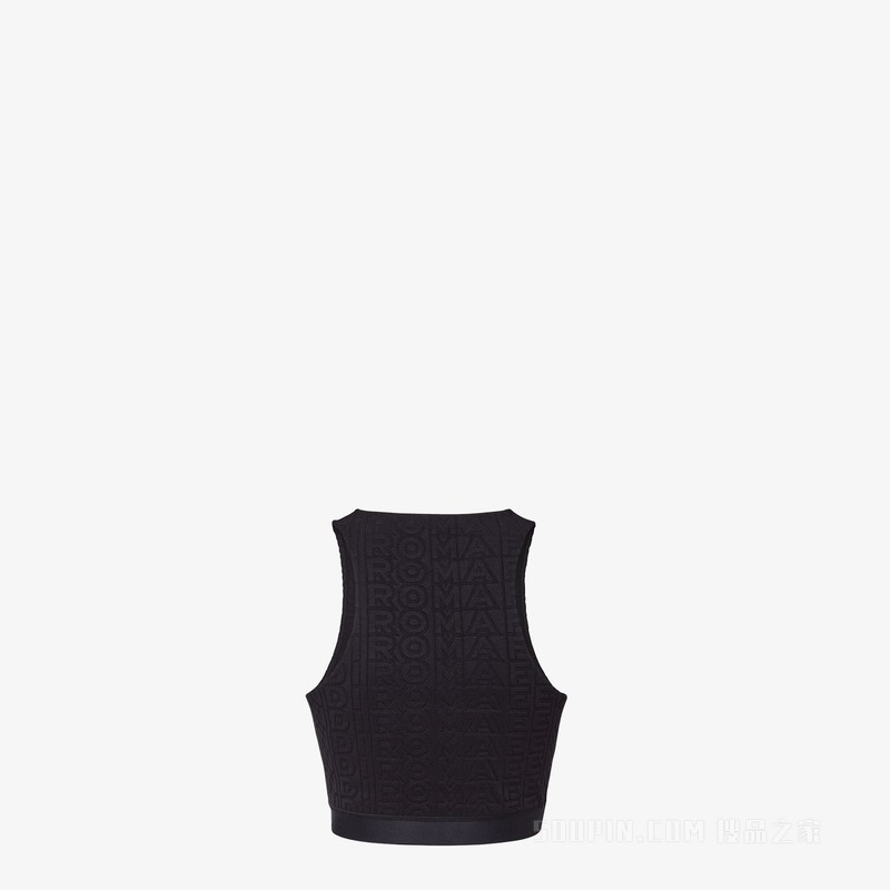 上衣 Fendi Roma胶囊系列黑色提花布料上衣