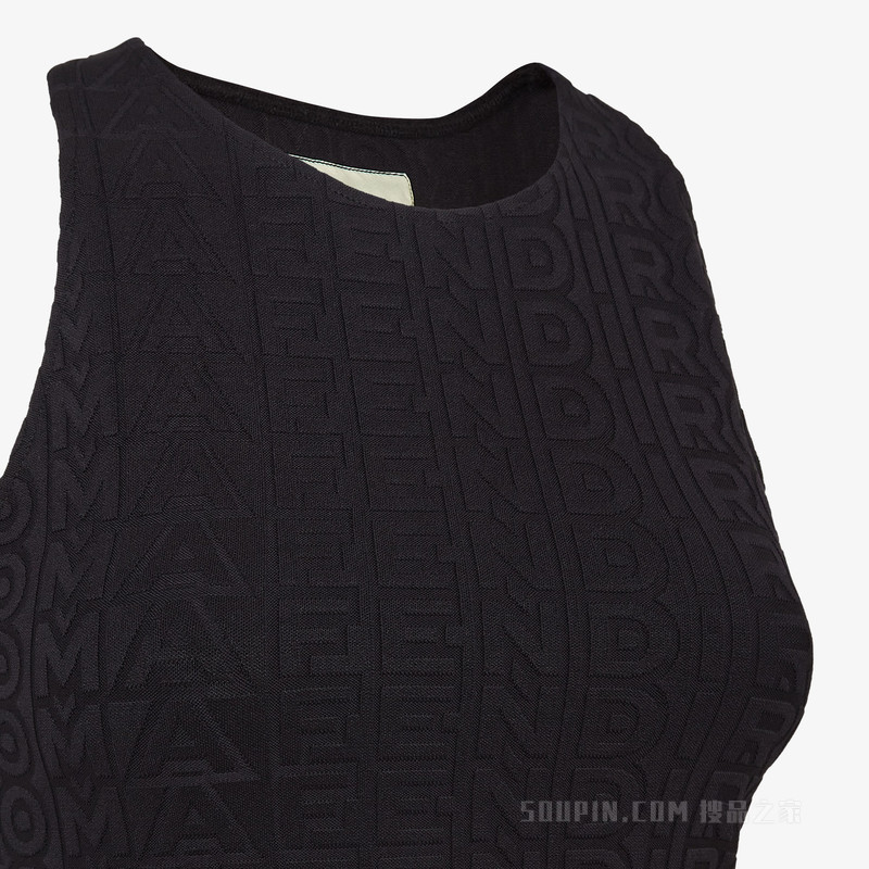 上衣 Fendi Roma胶囊系列黑色提花布料上衣