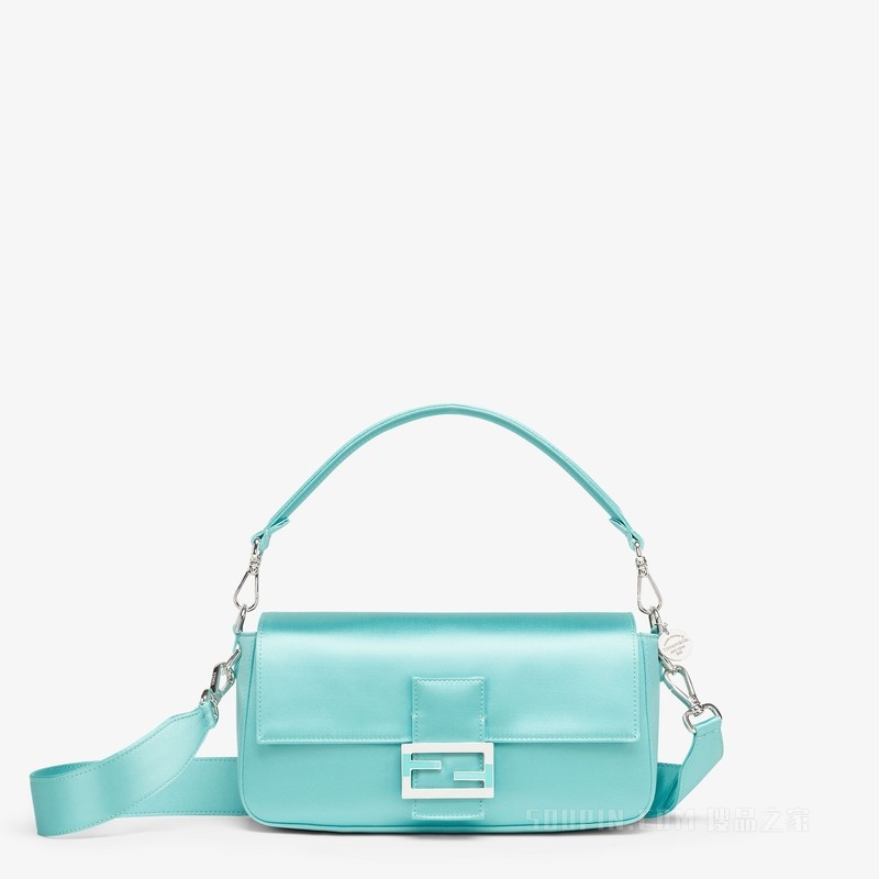 Baguette手袋 Tiffany & Co. X Fendi Tiffany blue™桑蚕丝手袋