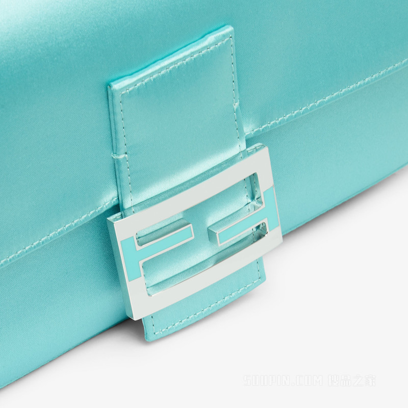 Baguette手袋 Tiffany & Co. X Fendi Tiffany blue™桑蚕丝手袋