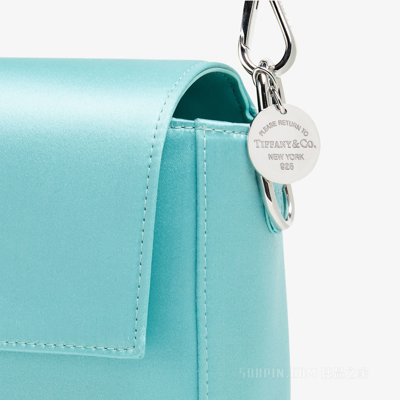 Baguette手袋 Tiffany & Co. X Fendi Tiffany blue™桑蚕丝手袋