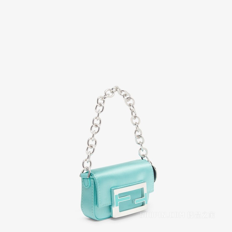 Nano Baguette手袋吊饰 Tiffany & Co. X Fendi Tiffany blue™桑蚕丝吊饰