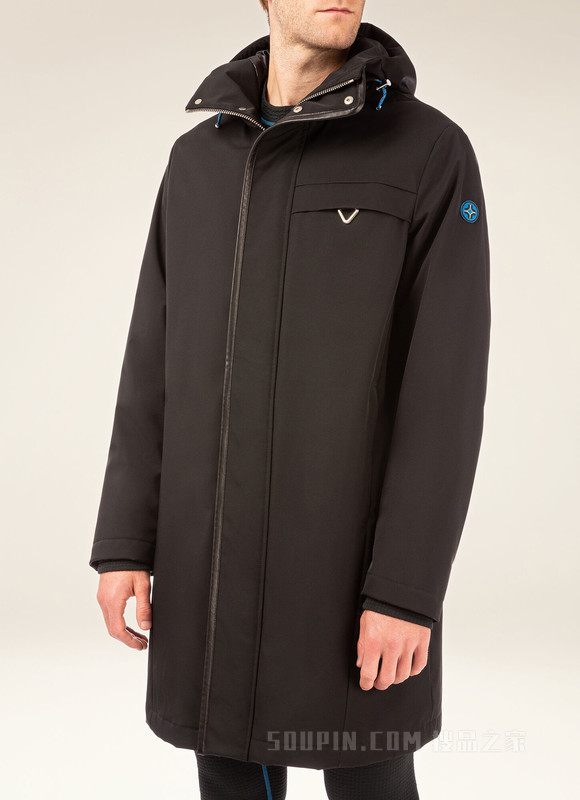 Raincoat 黑色再生尼龙外套