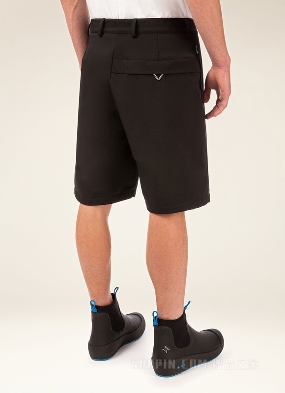 Trekking Shorts 黑色再生尼龙裤装