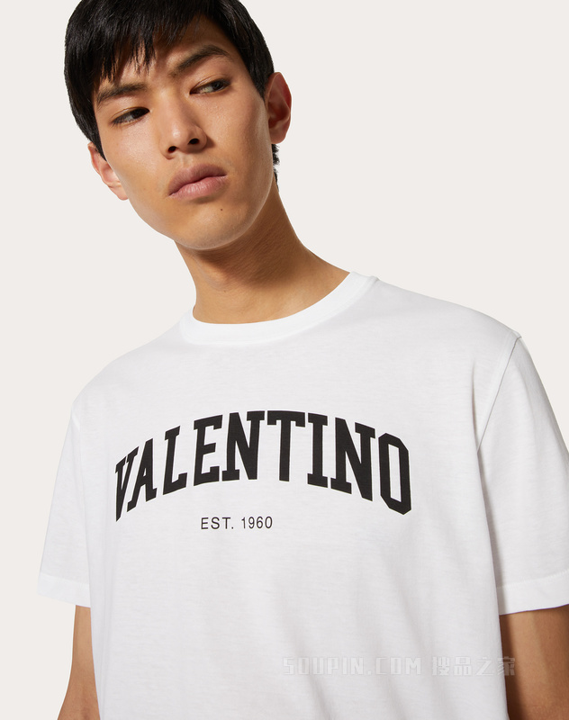 VALENTINO印花棉质T恤