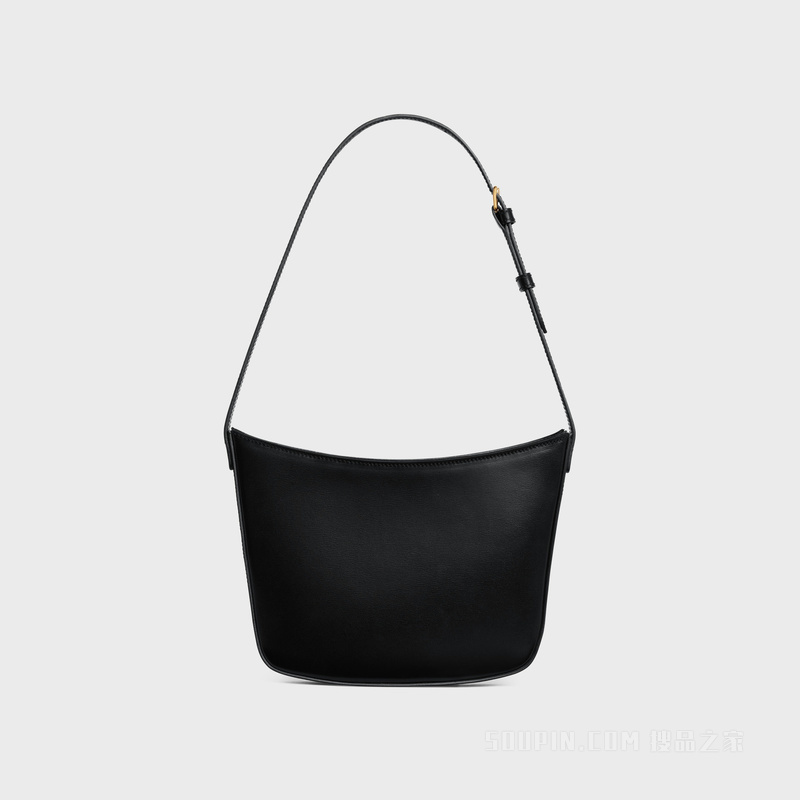 CROQUE中号亮泽牛皮革手袋 24660