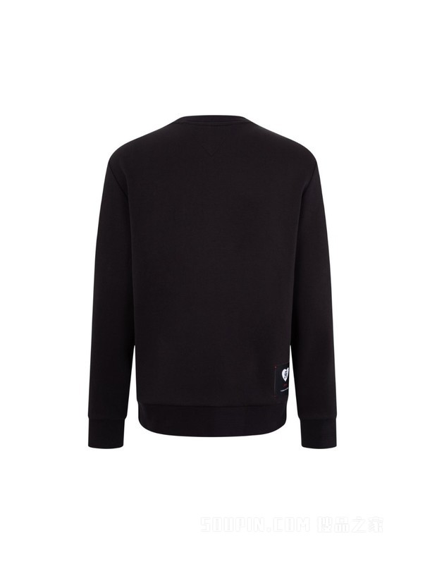 【情人节系列】23新款早春男装爱心刺绣宽松圆领卫衣32372