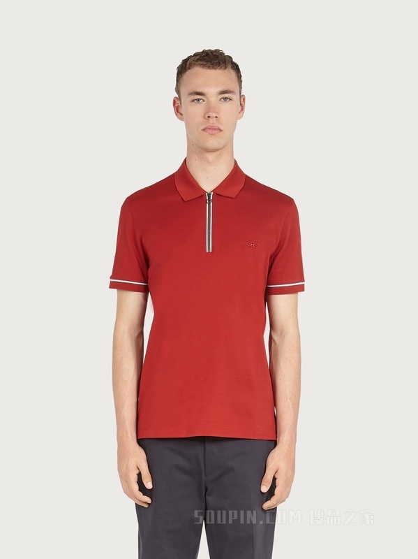 棉质珠地布POLO衫