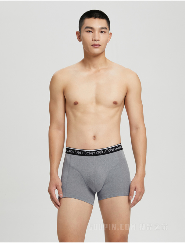 Calvin Klein 秋冬男三条装循环LOGO腰边棉质透气贴身平角内裤NP2421O