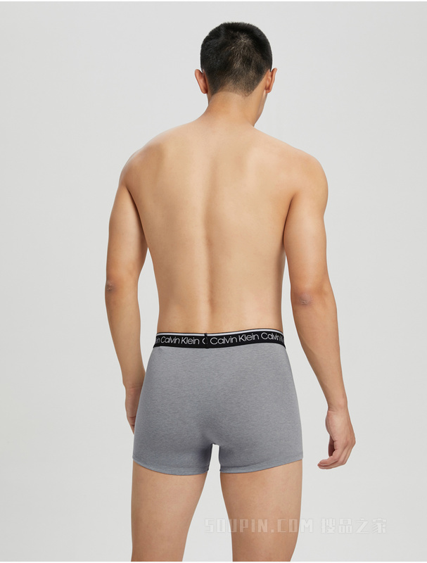 Calvin Klein 秋冬男三条装循环LOGO腰边棉质透气贴身平角内裤NP2421O