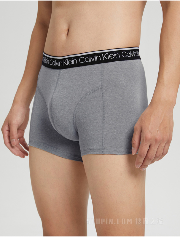 Calvin Klein 秋冬男三条装循环LOGO腰边棉质透气贴身平角内裤NP2421O