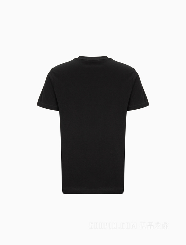 Calvin Klein 23春季新款男士简约撞色LOGO纯棉透气圆领短袖T恤J322254