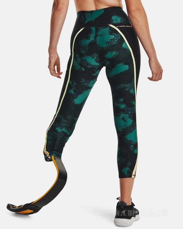 女士Project Rock强森HeatGear®印花紧身九分裤