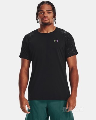 男士UA RUSH压纹短袖T恤