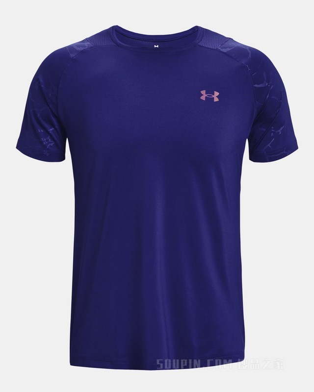 男士UA RUSH压纹短袖T恤