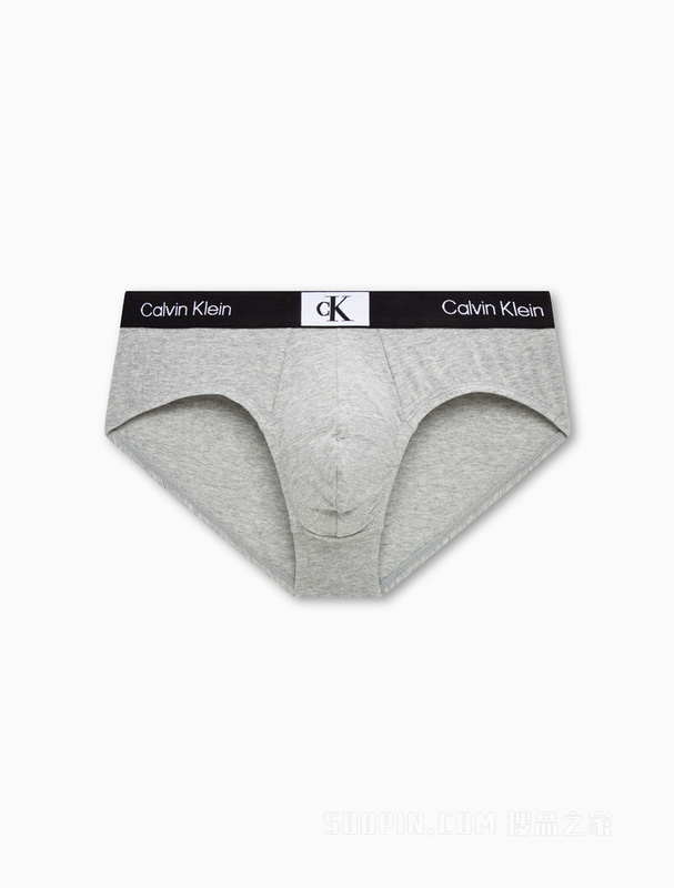 Calvin Klein 23春季新款男士经典循环LOGO棉质透气贴身三角内裤NB3402