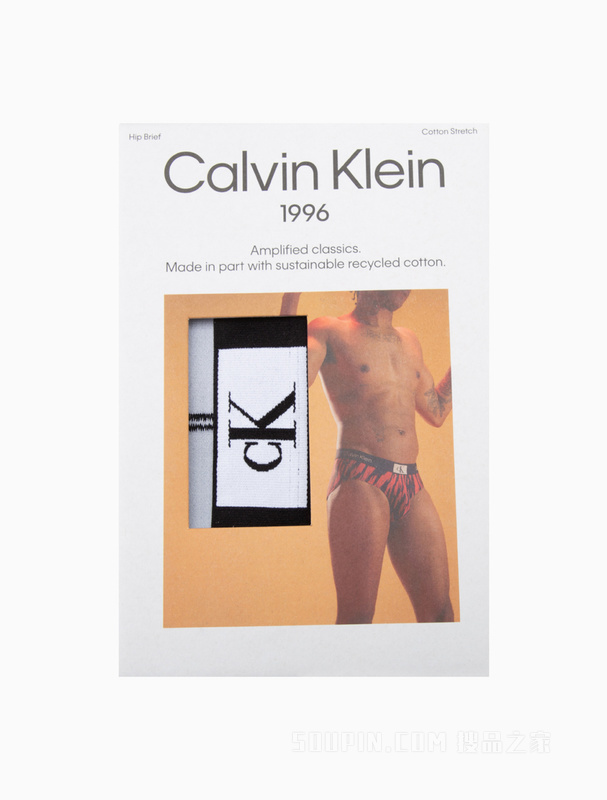 Calvin Klein 23春季新款男士经典循环LOGO棉质透气贴身三角内裤NB3402