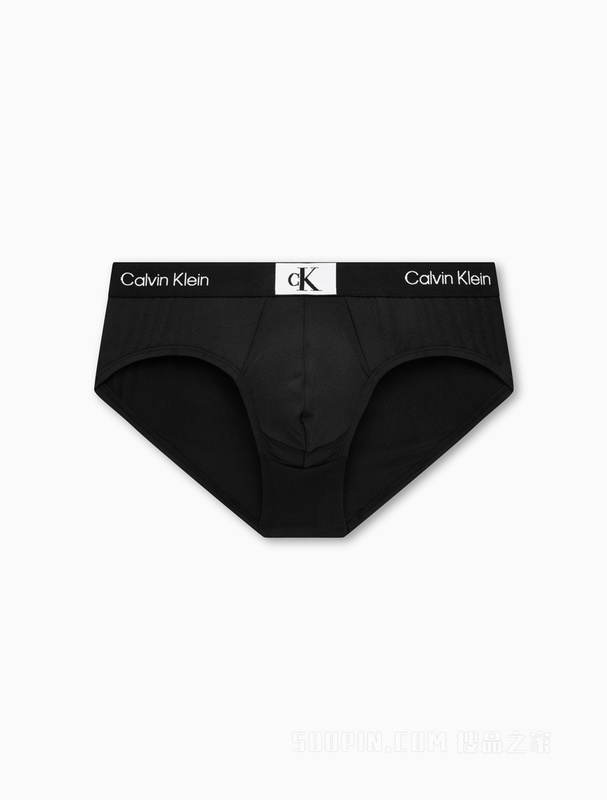 Calvin Klein 23春季新款男士经典循环LOGO轻薄细滑透气三角内裤NB3405