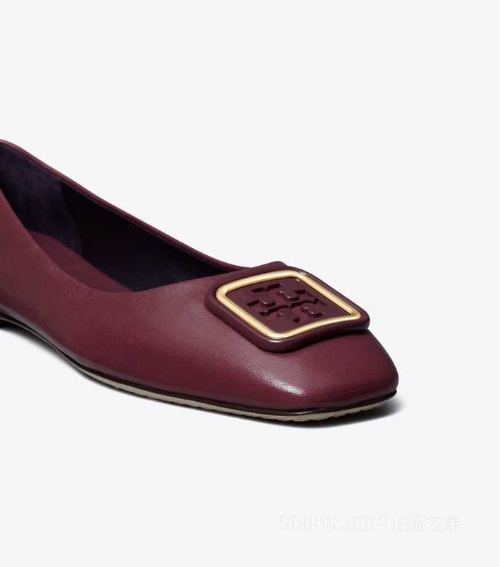 Georgia 芭蕾平底鞋 复古茄紫色/新月紫