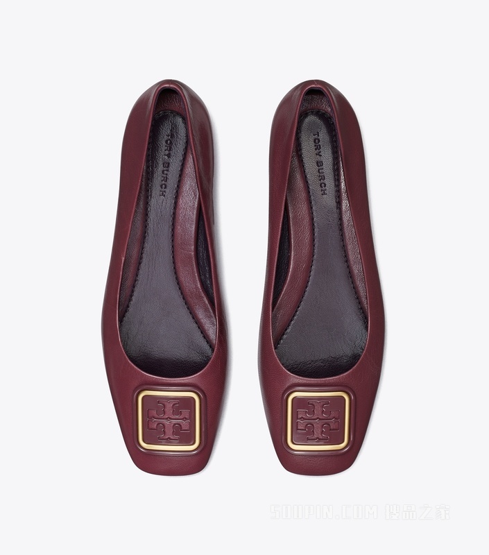 Georgia 芭蕾平底鞋 复古茄紫色/新月紫