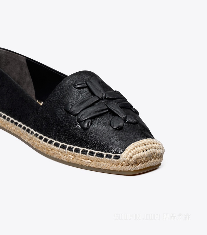 Aline 双 T Logo 编织渔夫鞋 深邃黑