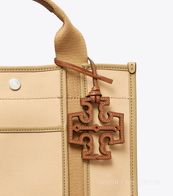 Tory 小号斜纹托特包 柔嫩粉