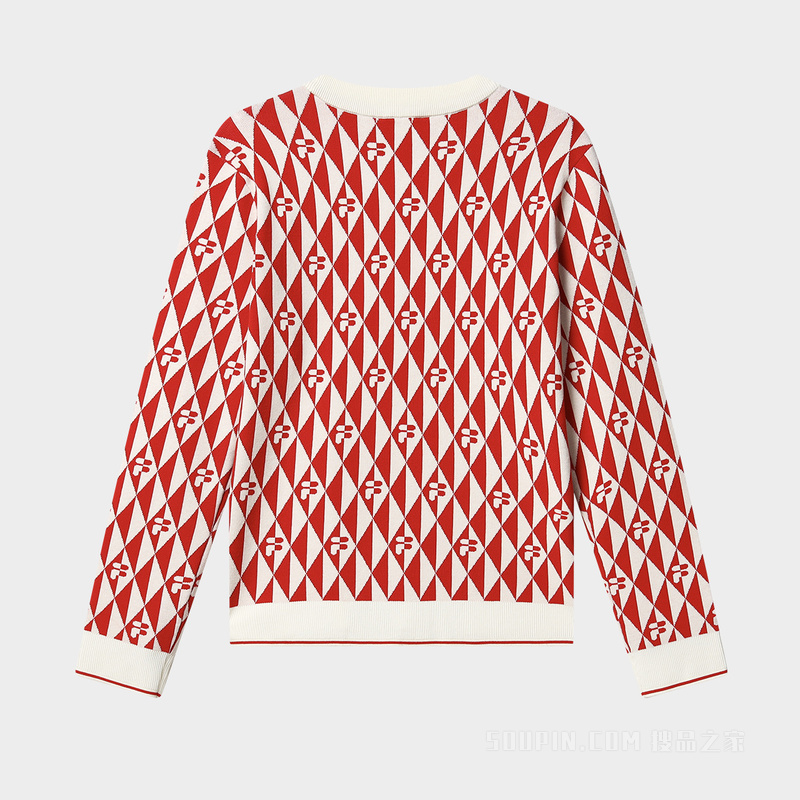 高圆圆同款女子经典商务编织开衫