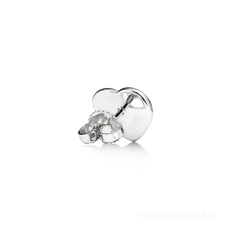 Return to Tiffany™ 系列纯银和 18K 玫瑰金 Lovestruck Heart Tag & Arrow 耳环