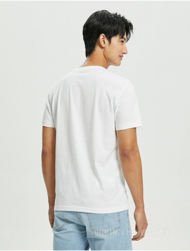 Calvin Klein 夏季男士简约两件装舒适纯棉简约叠印透气短袖T恤J320199