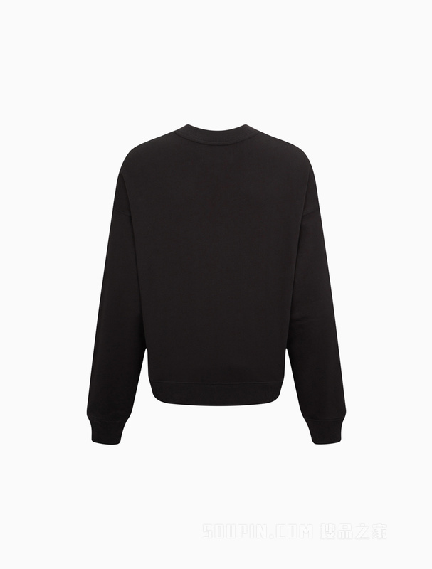 Calvin Klein 23春季新款男士时尚交叠LOGO休闲纯棉圆领卫衣J323609