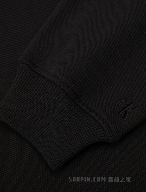Calvin Klein 23春季新款男士时尚交叠LOGO休闲纯棉圆领卫衣J323609