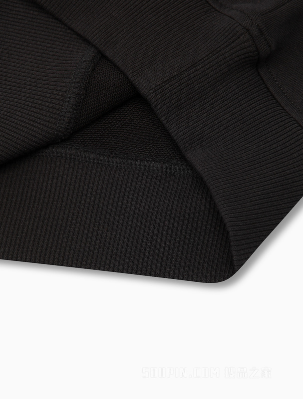 Calvin Klein 23春季新款男士时尚交叠LOGO休闲纯棉圆领卫衣J323609