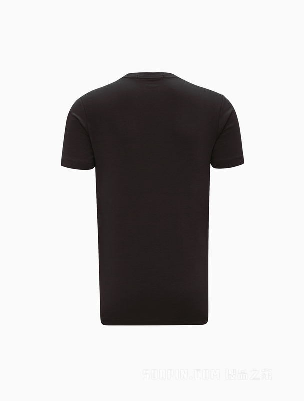 Calvin Klein 23春季新款男士时尚字母刺绣胶印透气修身短袖T恤J322702