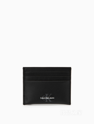 Calvin Klein 23春季男士真皮时尚压纹LOGO多卡位牛皮票夹卡包HP2037