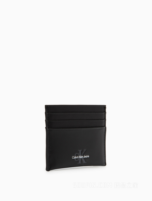 Calvin Klein 23春季男士真皮时尚压纹LOGO多卡位牛皮票夹卡包HP2037