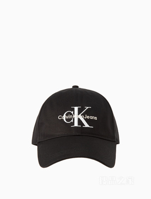 Calvin Klein 23春季新款男士简约重叠刺绣纯棉弯檐鸭舌帽棒球帽HX0263