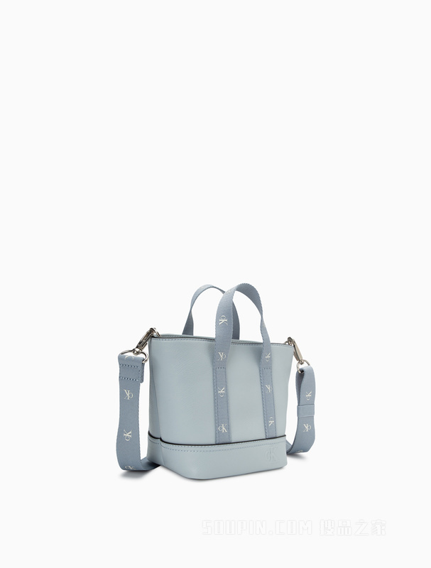 Calvin Klein 23春季新款时尚可拆卸LOGO肩带手提斜挎迷你托特包DH3356