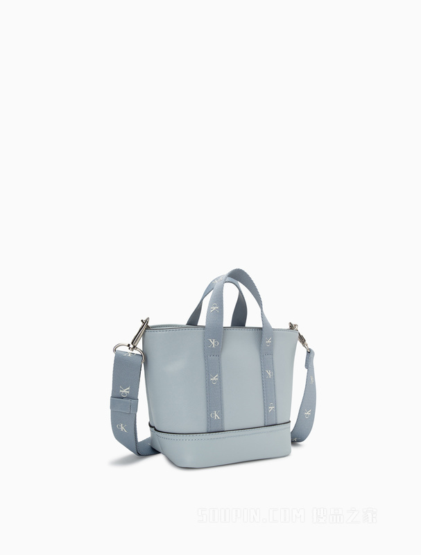 Calvin Klein 23春季新款时尚可拆卸LOGO肩带手提斜挎迷你托特包DH3356
