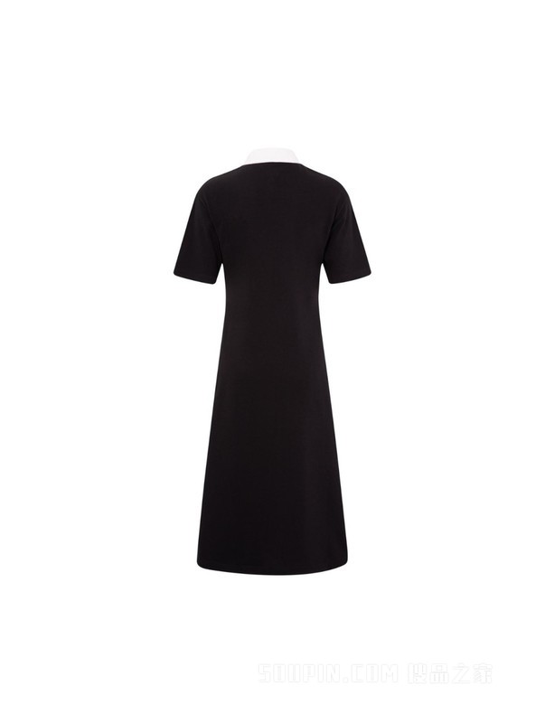 23新款春季女装纯棉优雅大方小绣标A字POLO裙DW0DW15564