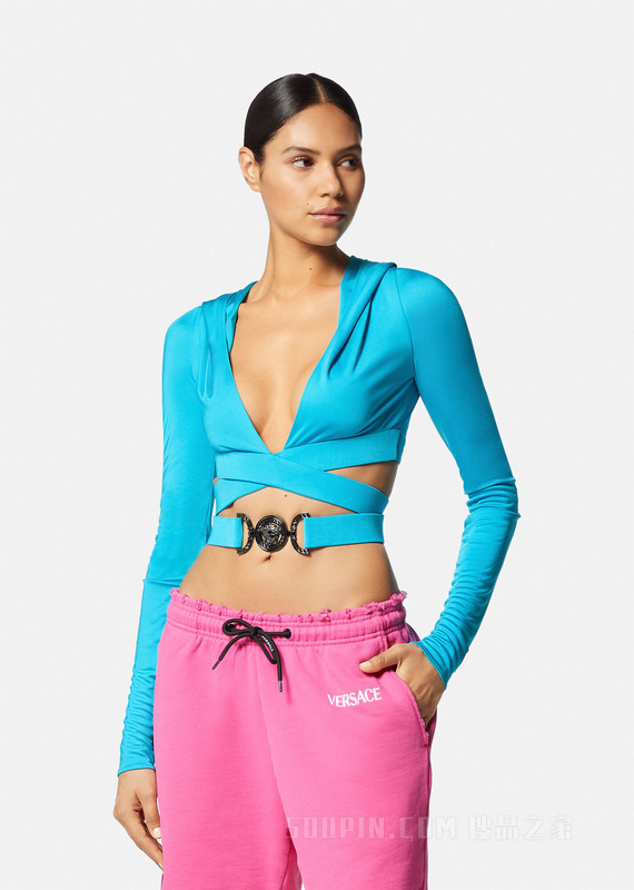 Medusa Biggie短款连帽上衣