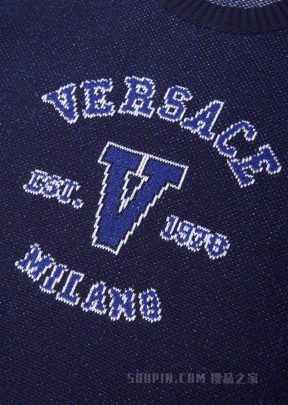 Varsity Logo嵌花套头衫
