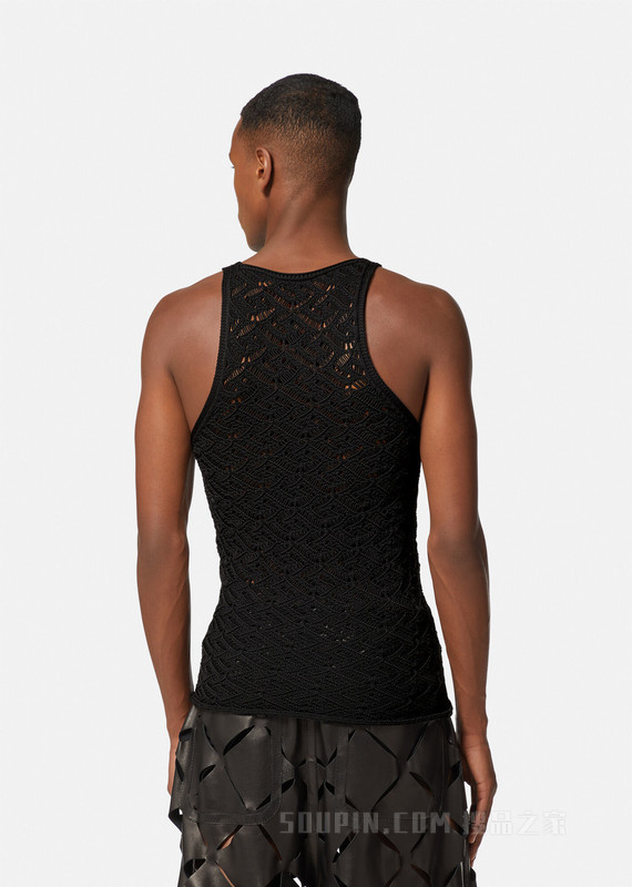 La Greca蕾丝针织坦克背心