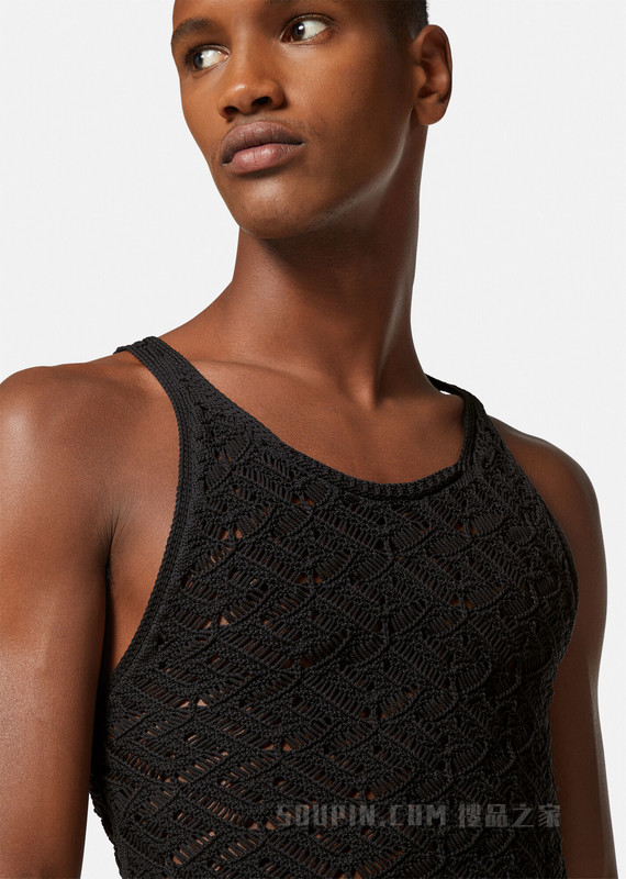 La Greca蕾丝针织坦克背心