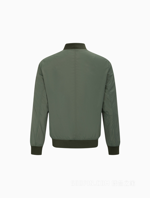 Calvin Klein 23春季新款男士简约刺绣方标休闲棒球服单夹克J323578